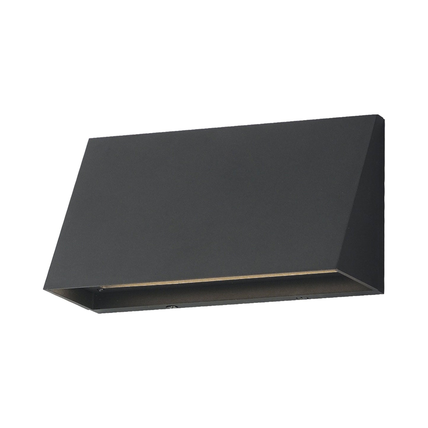 Pathfinder Wide Outdoor LED Wall Light in Black (Without Photocell).