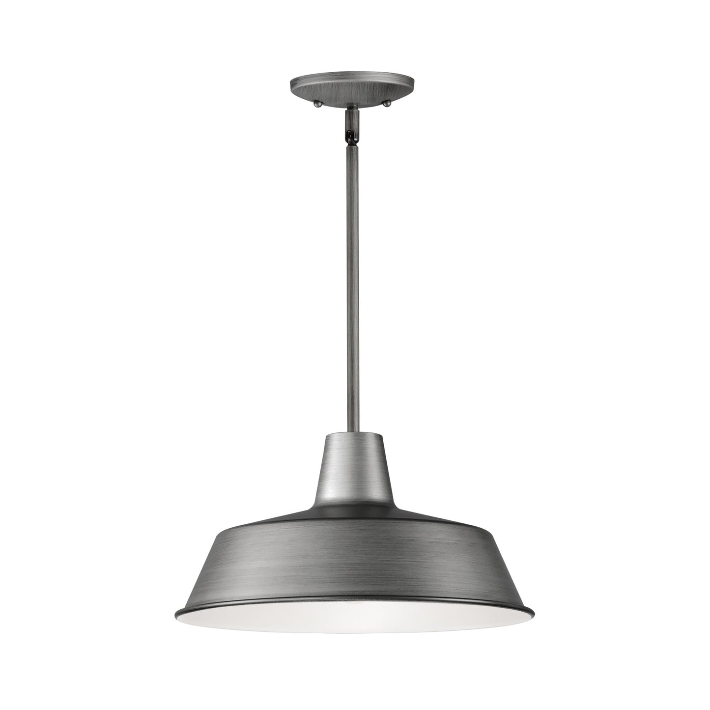 Pier M Outdoor Pendant Light in Weathered Zinc (Large).