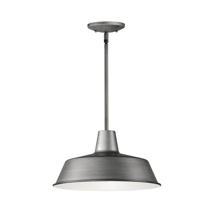 Pier M Outdoor Pendant Light in Weathered Zinc (Large).