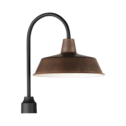 Pier M Outdoor Post Light in Empire Bronze/Black.