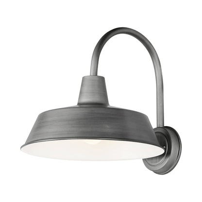 Pier M Outdoor Wall Light in Weathered Zinc (Large).