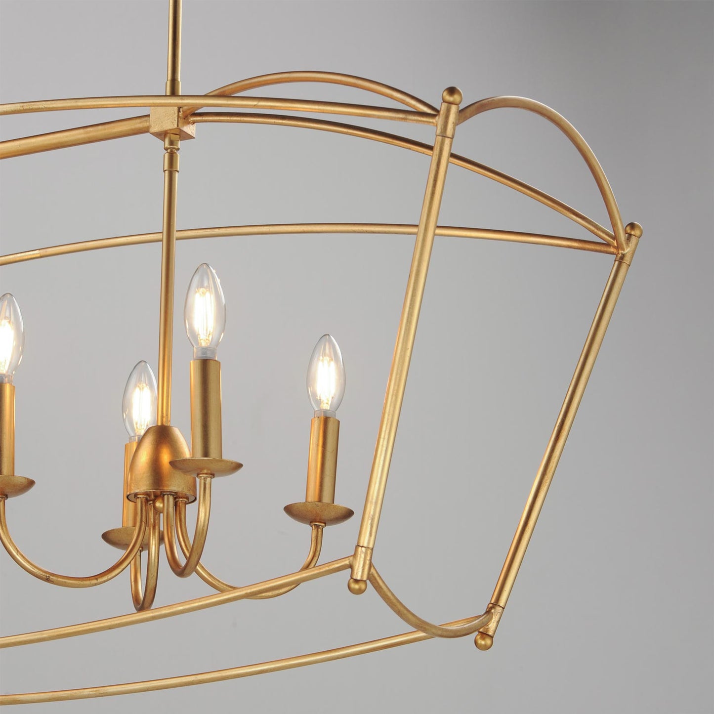 Plumette Linear Pendant Light in Detail.