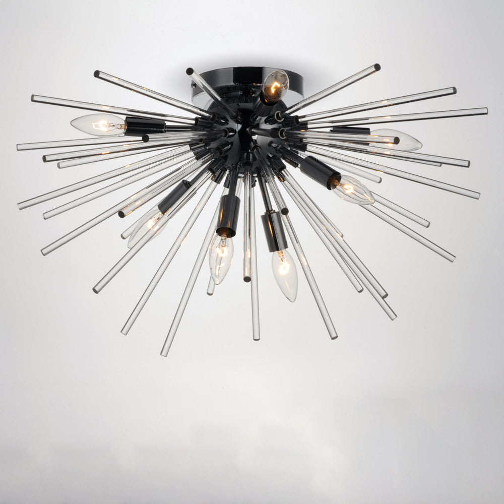 Polaris Flush Mount Ceiling Light in Detail.