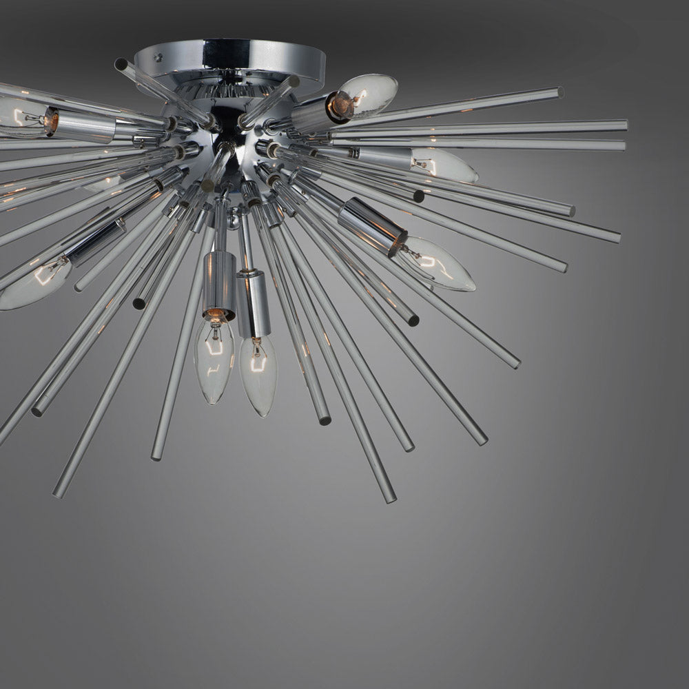 Polaris Flush Mount Ceiling Light in Detail.