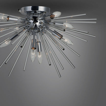Polaris Flush Mount Ceiling Light in Detail.