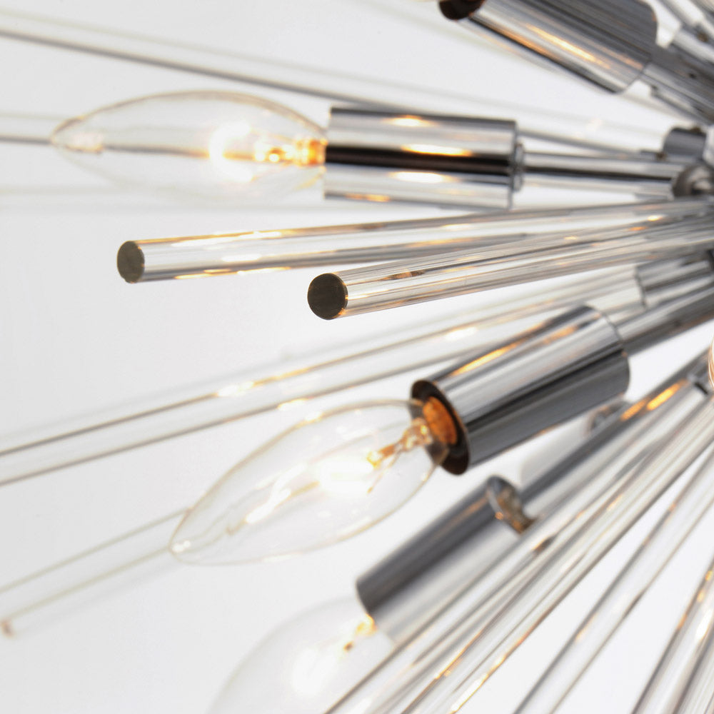 Polaris Flush Mount Ceiling Light in Detail.