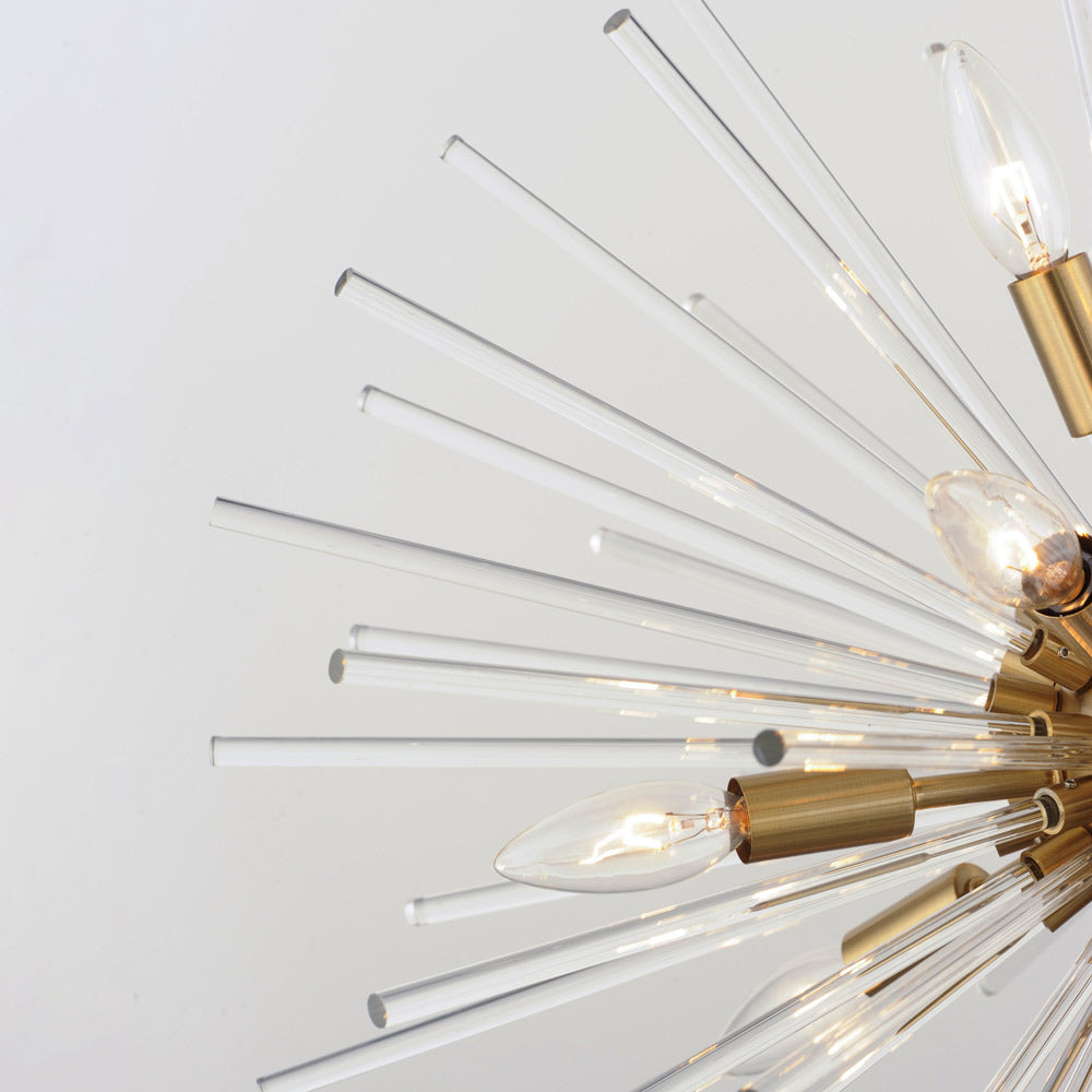 Polaris Flush Mount Ceiling Light in Detail.