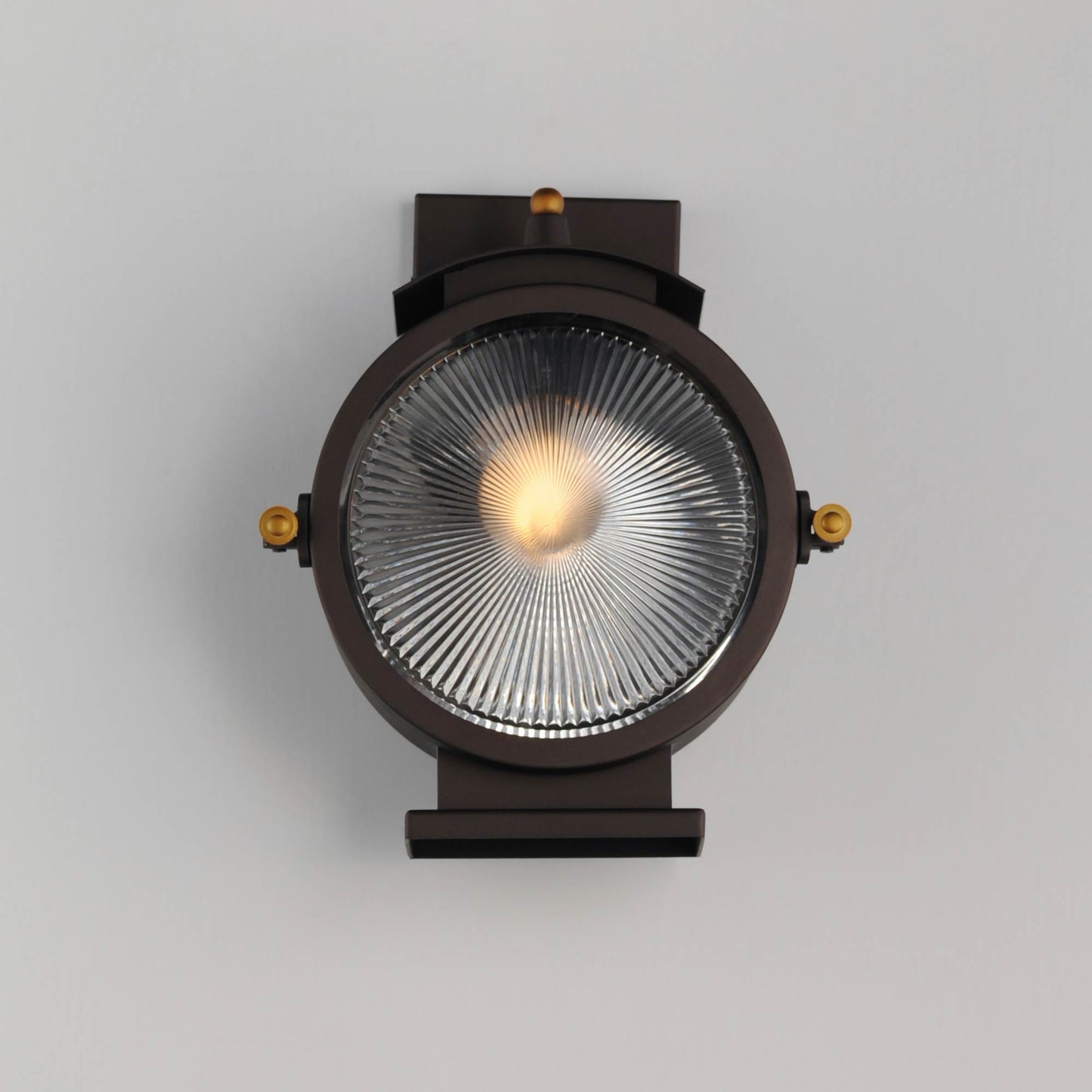Portside Round Outdoor Wall Light in Detail.