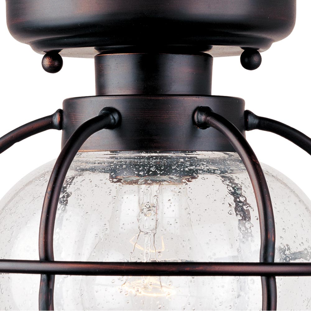 Portsmouth Outdoor Flush Mount Ceiling Light in Detail.