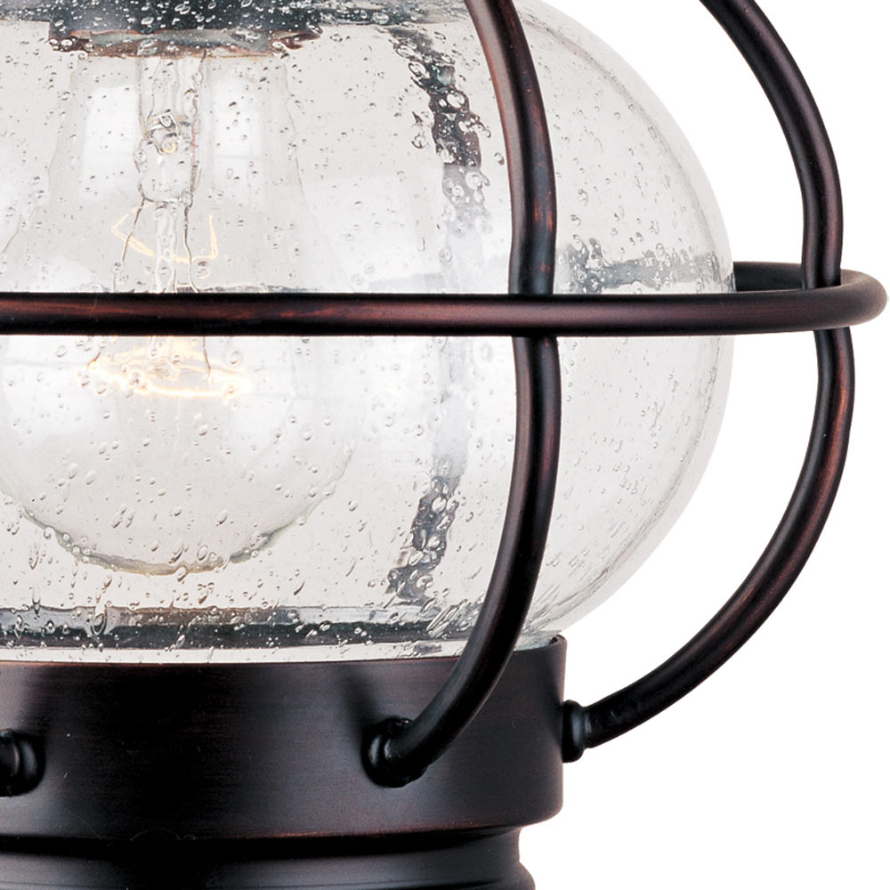 Portsmouth Outdoor Flush Mount Ceiling Light in Detail.