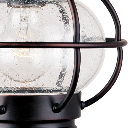 Portsmouth Outdoor Flush Mount Ceiling Light in Detail.