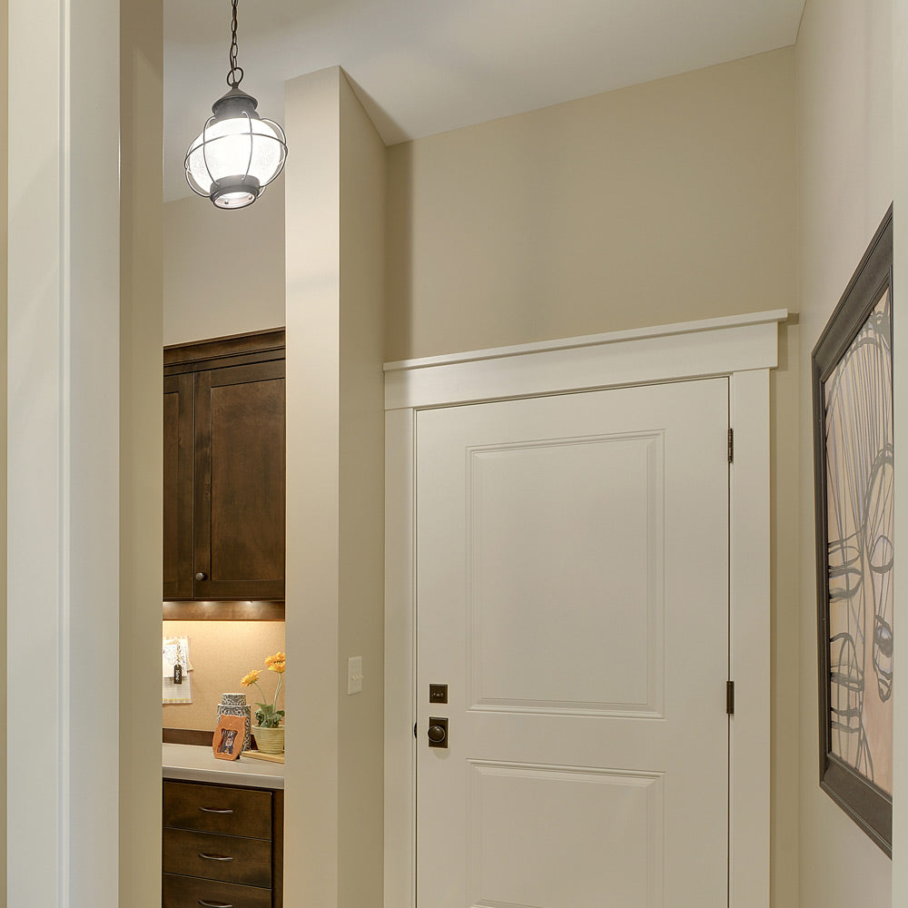Portsmouth Outdoor Pendant Light in hallway.