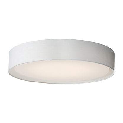 Prime LED Flush Mount Ceiling Light in White Linen (Large).