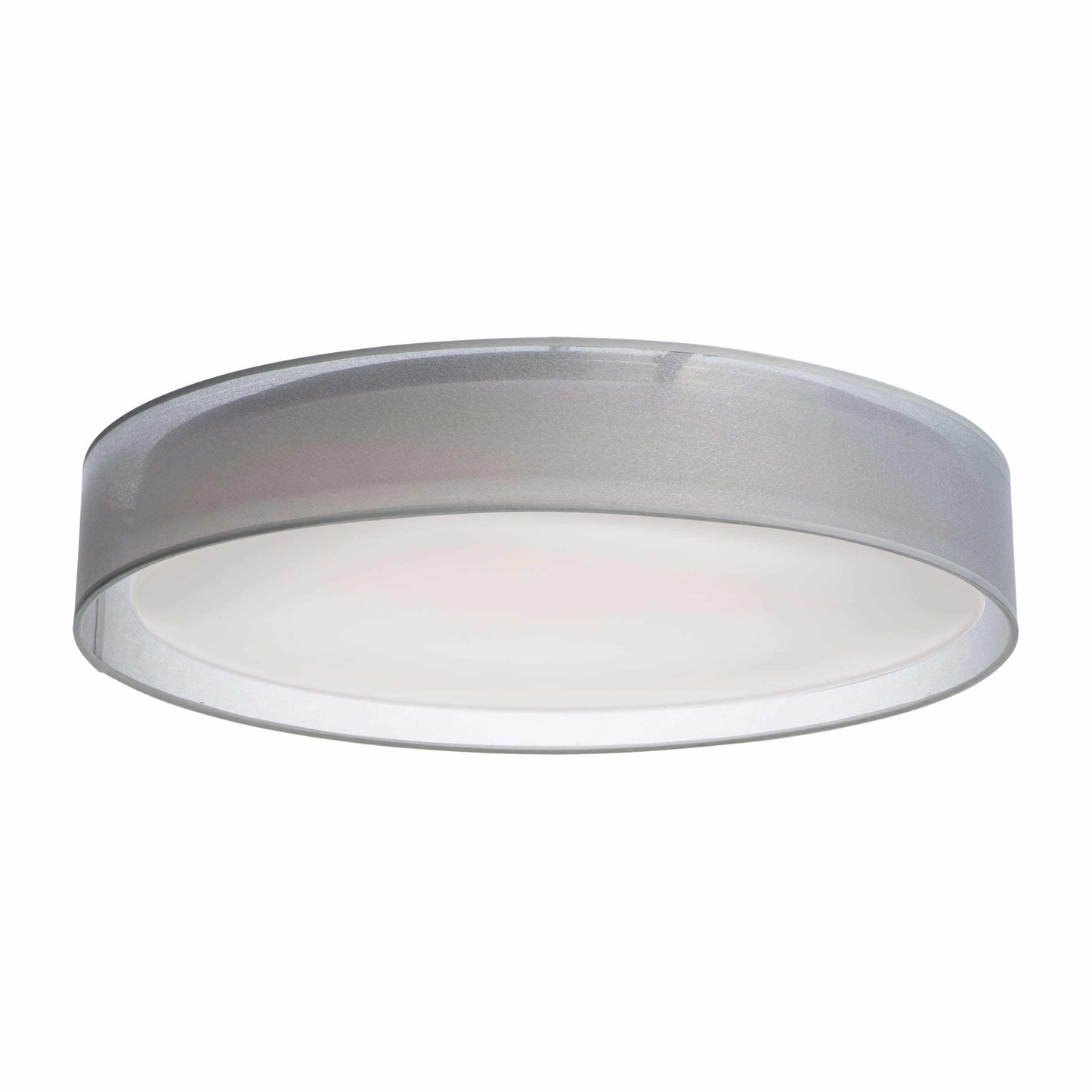 Prime LED Flush Mount Ceiling Light in White Organza (Large).