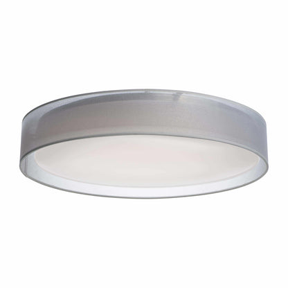 Prime LED Flush Mount Ceiling Light in White Organza (Large).