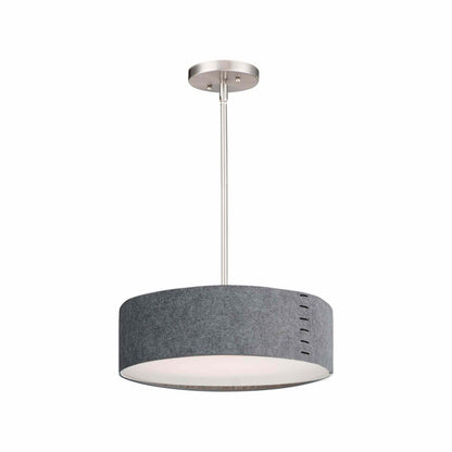 Prime LED Pendant Light in Satin Nickel/Grey (Small).