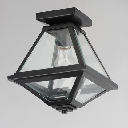 Prism Outdoor Flush Mount Ceiling Light in Detail.