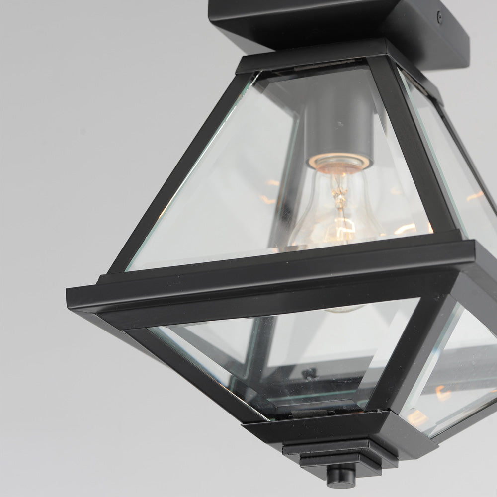 Prism Outdoor Flush Mount Ceiling Light in Detail.