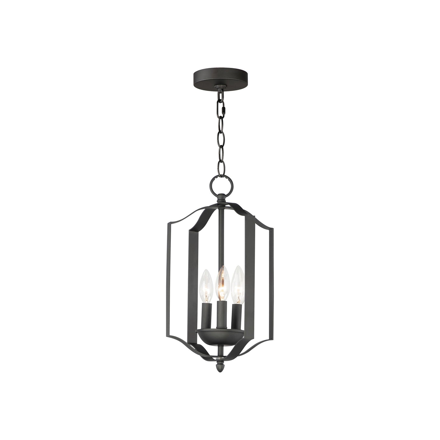 Provident Chandelier in Black (3-Light).