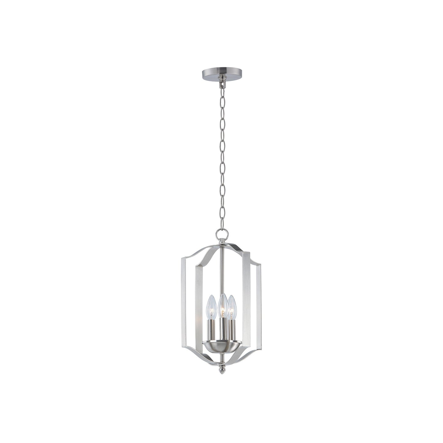Provident Chandelier in Satin Nickel (3-Light).