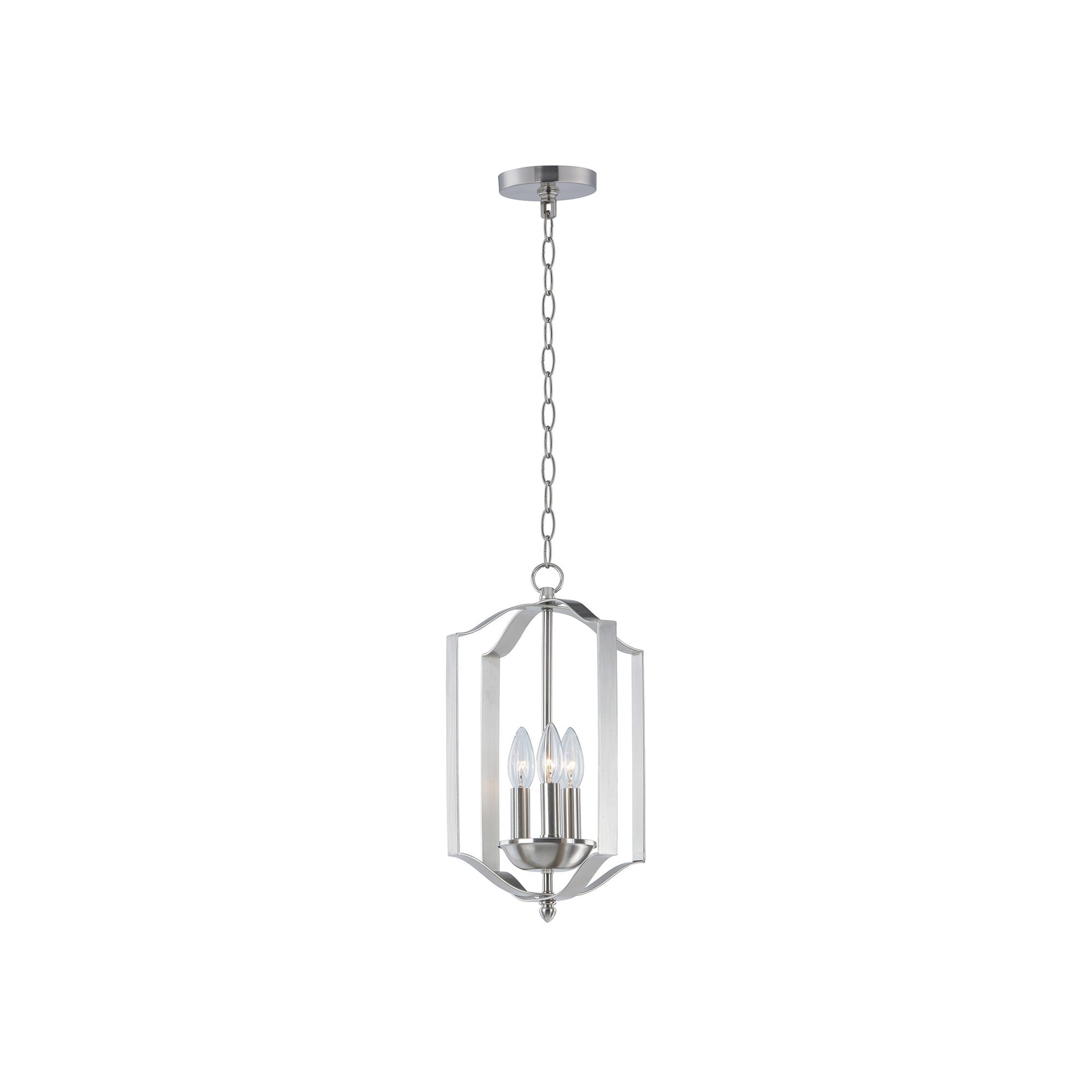 Provident Chandelier in Satin Nickel (3-Light).