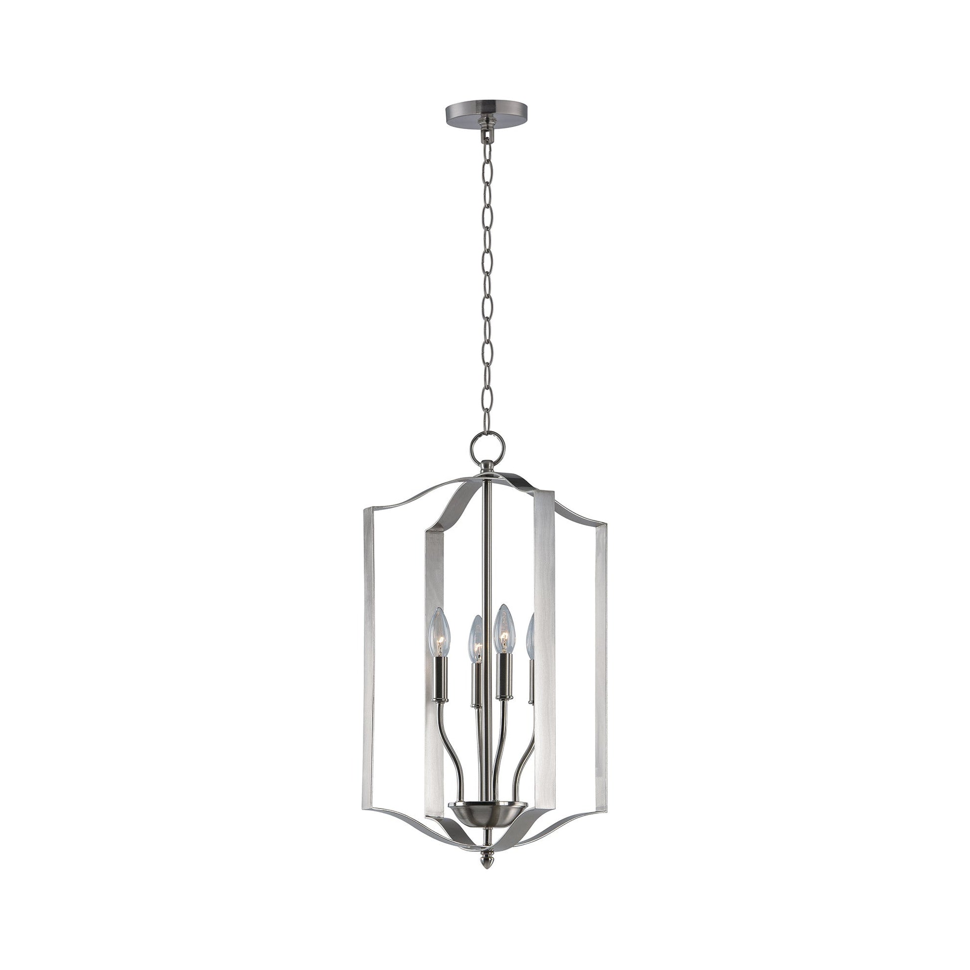 Provident Chandelier in Satin Nickel (4-Light).