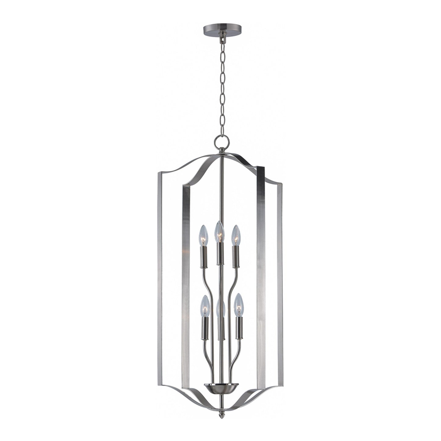 Provident Chandelier in Satin Nickel (6-Light).