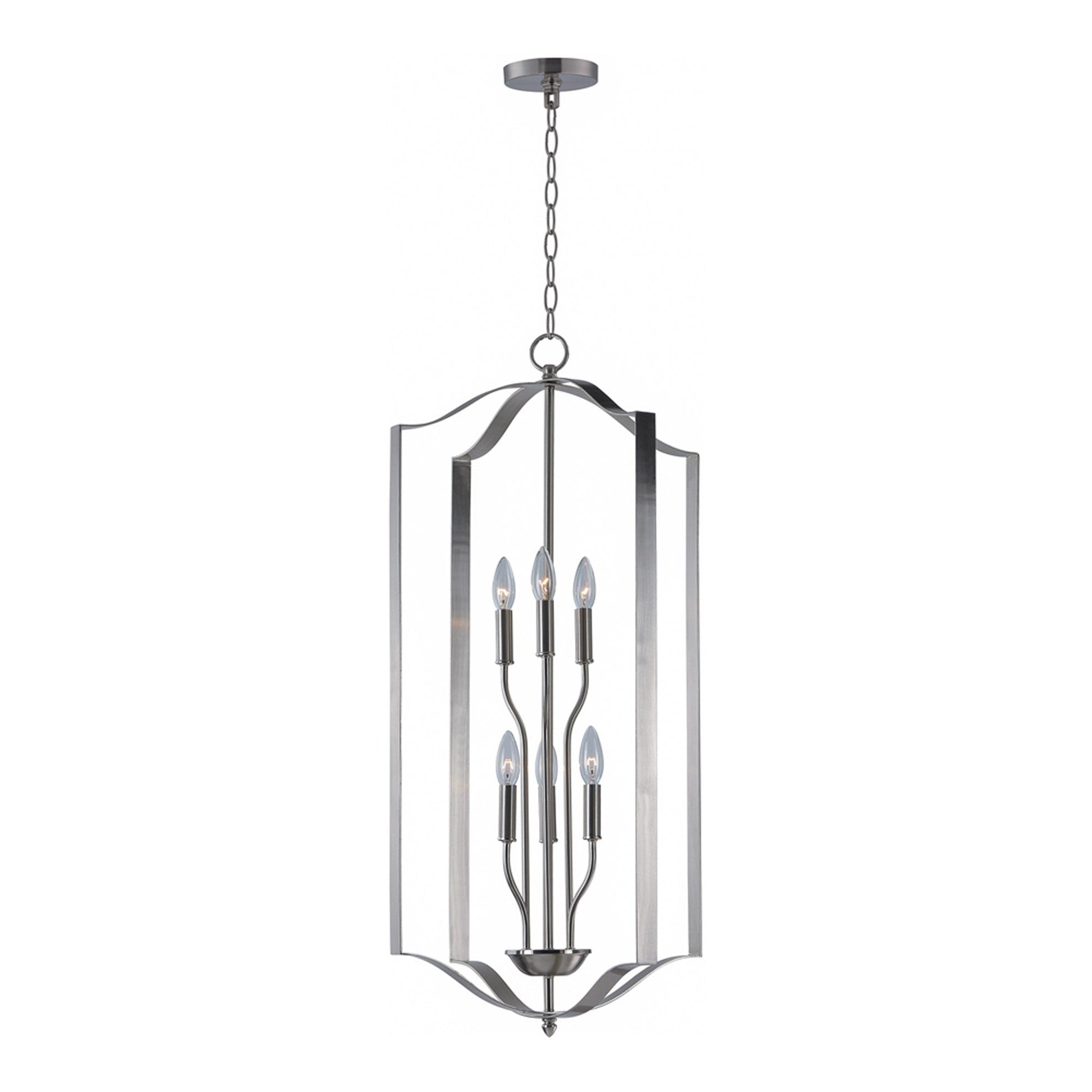 Provident Chandelier in Satin Nickel (6-Light).
