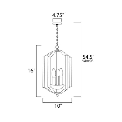 Provident Chandelier - line drawing.
