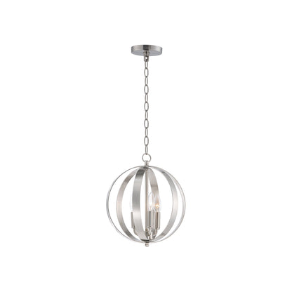 Provident Globe Chandelier in Satin Nickel (3-Light).