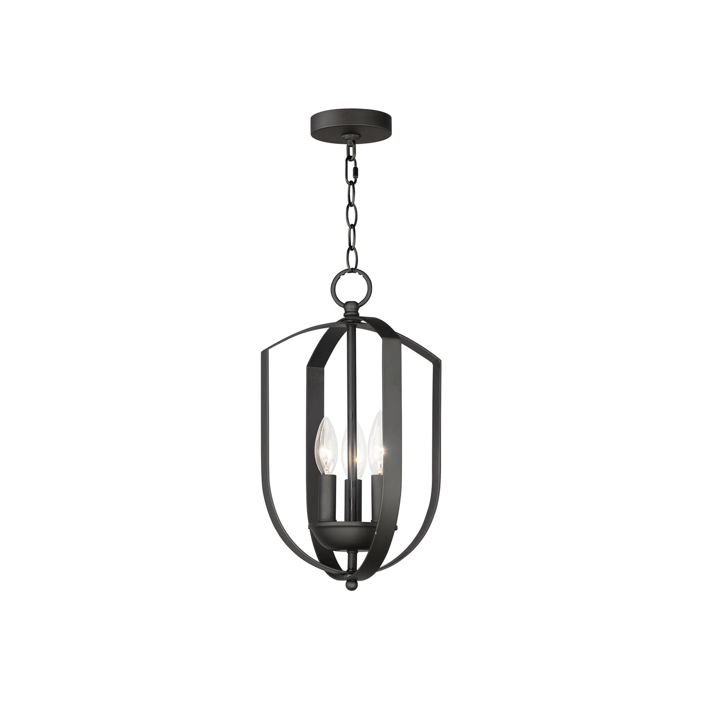Provident Tier Chandelier in Black (3-Light).