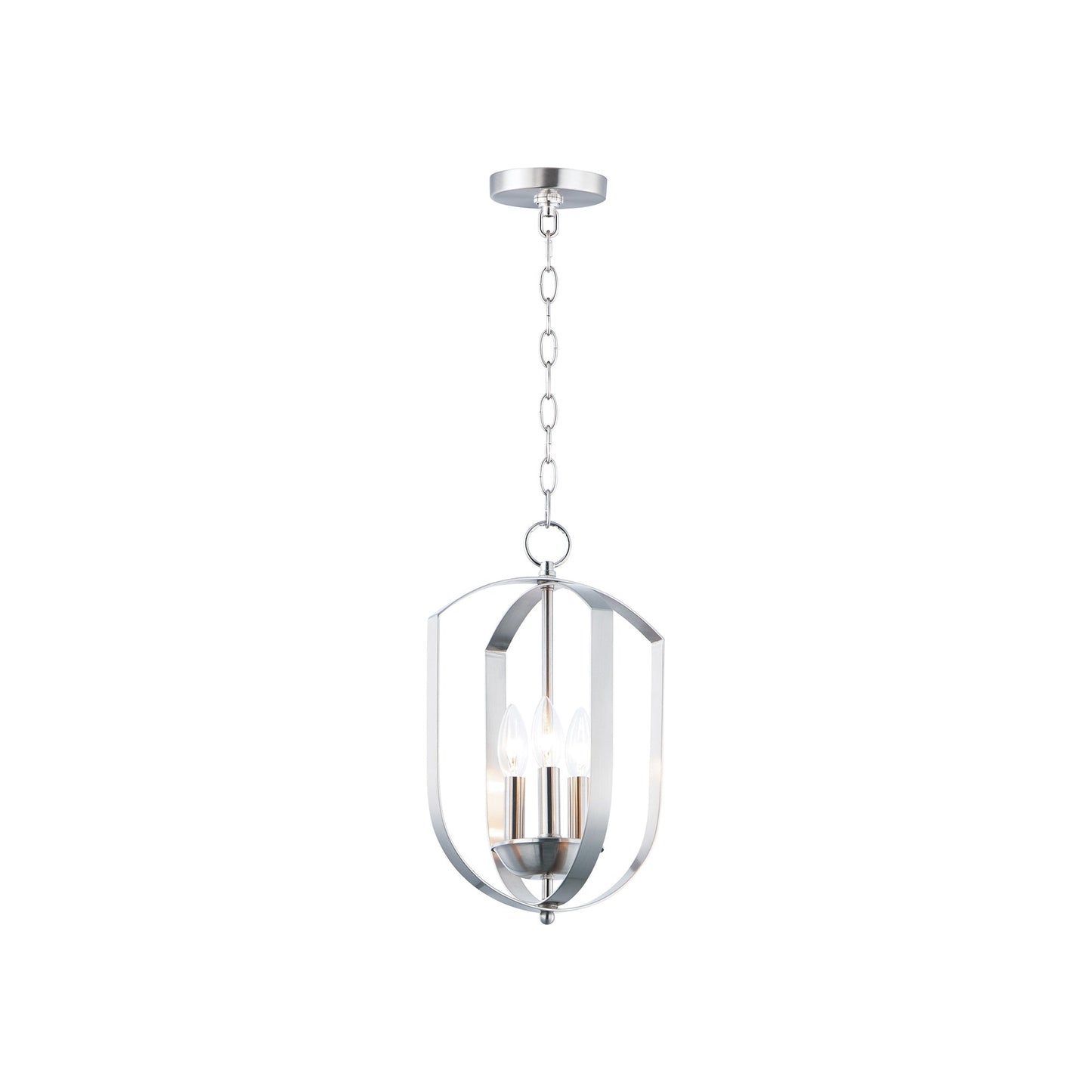 Provident Tier Chandelier in Satin Nickel (3-Light).