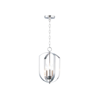 Provident Tier Chandelier in Satin Nickel (3-Light).