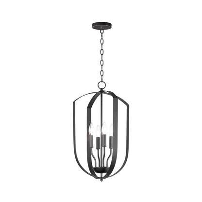 Provident Tier Chandelier in Black (4-Light).