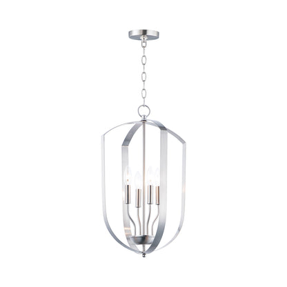 Provident Tier Chandelier in Satin Nickel (4-Light).