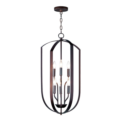 Provident Tier Chandelier in Oil Rubbed Bronze (6-Light).