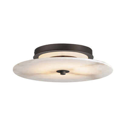 Quarry LED Wall Light / Flush Mount Ceiling Light in Dark Bronze.