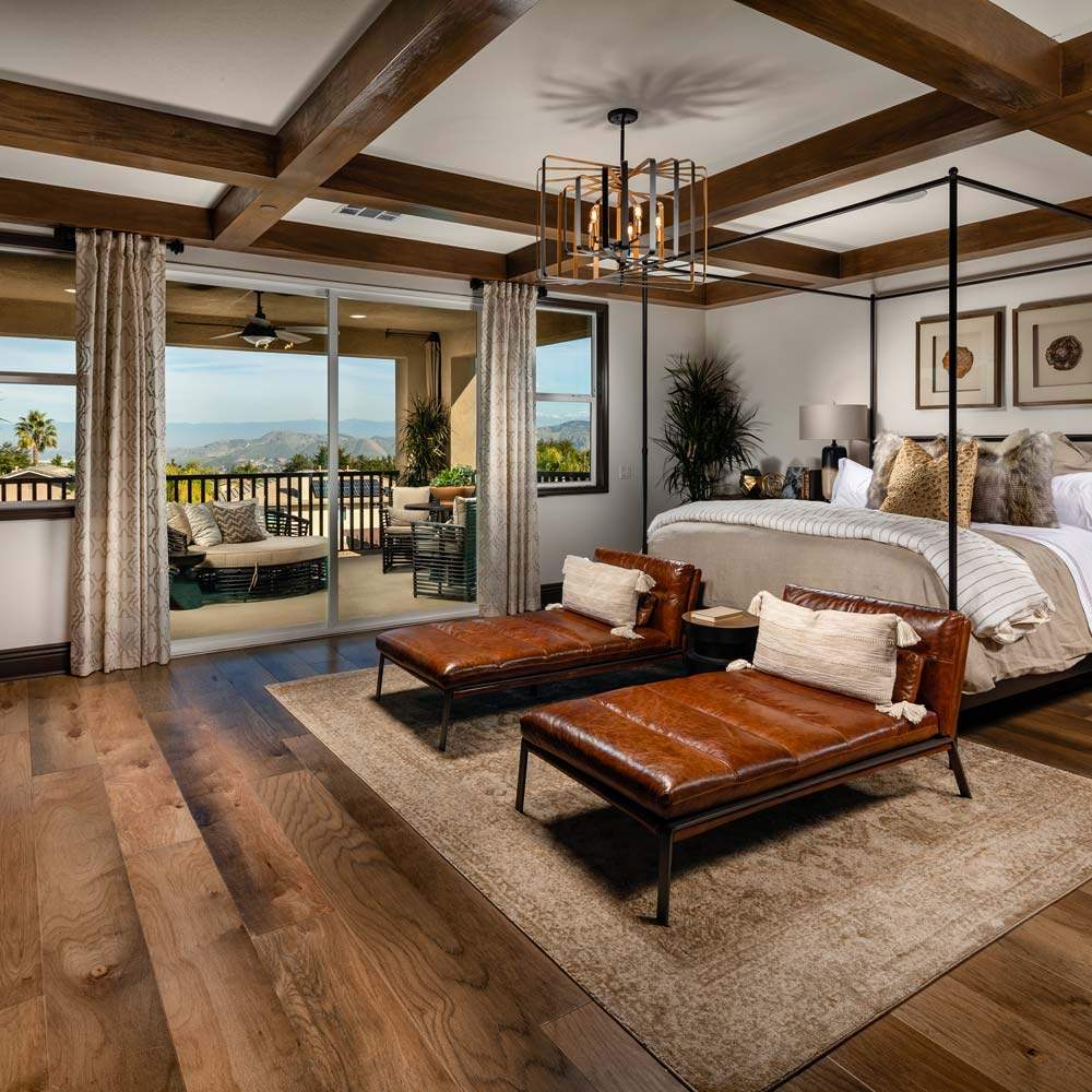 Radial Pendant Light in bedroom.