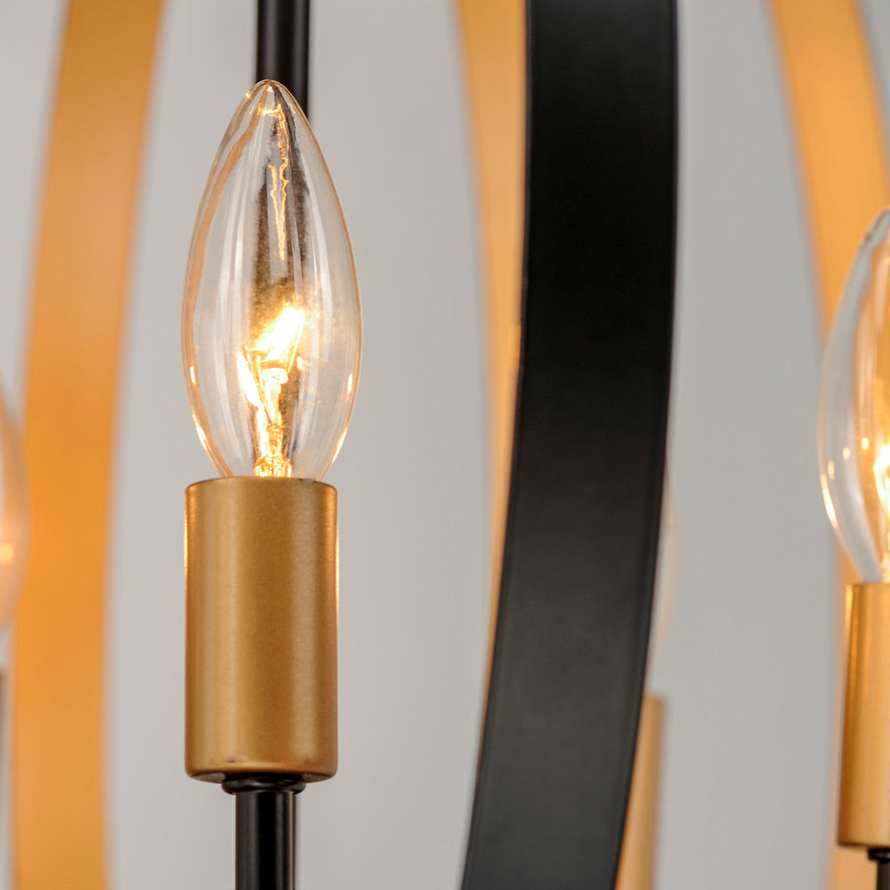 Radial Ring Pendant Light in Detail.