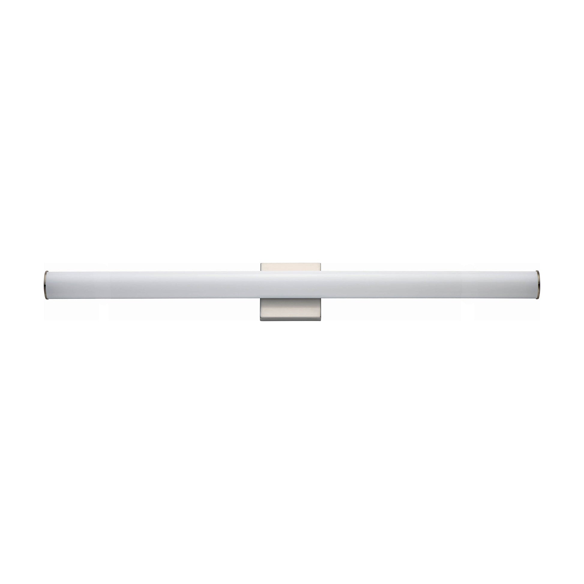 Rail LED Bath Vanity Light in Satin Nickel (48-Inch).