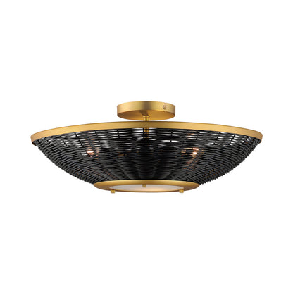 Rattan Ceiling / Wall Light.