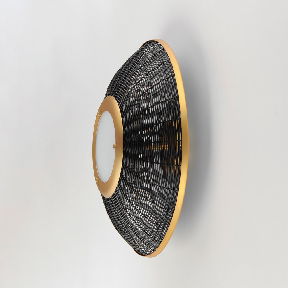 Rattan Ceiling / Wall Light in Detail.