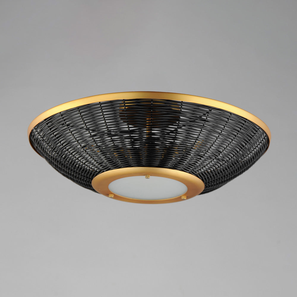 Rattan Ceiling / Wall Light in Detail.