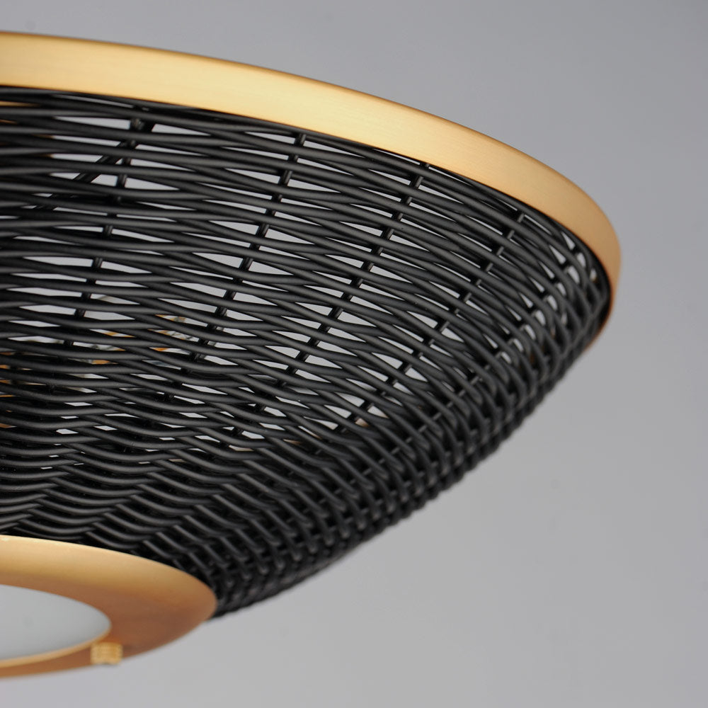 Rattan Ceiling / Wall Light in Detail.
