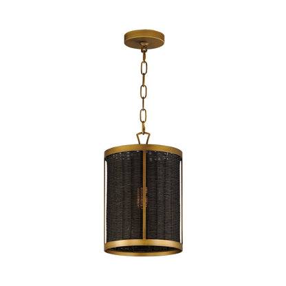 Rattan Cylinder Pendant Light.