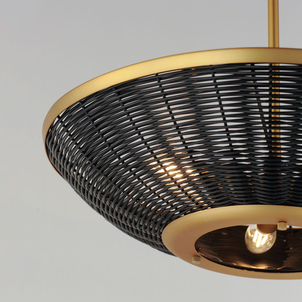 Rattan Pendant Light in Detail.