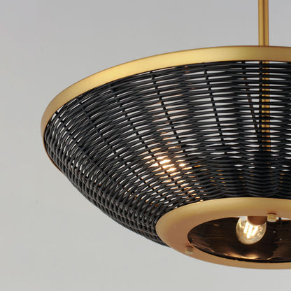 Rattan Pendant Light in Detail.