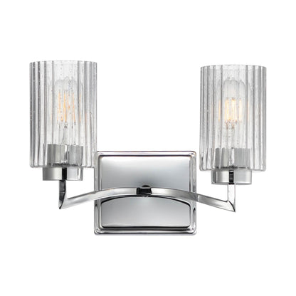 Rigata Bath Vanity Light in Polished Nickel (2-Light).