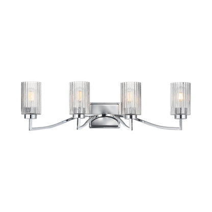 Rigata Bath Vanity Light in Polished Nickel (4-Light).