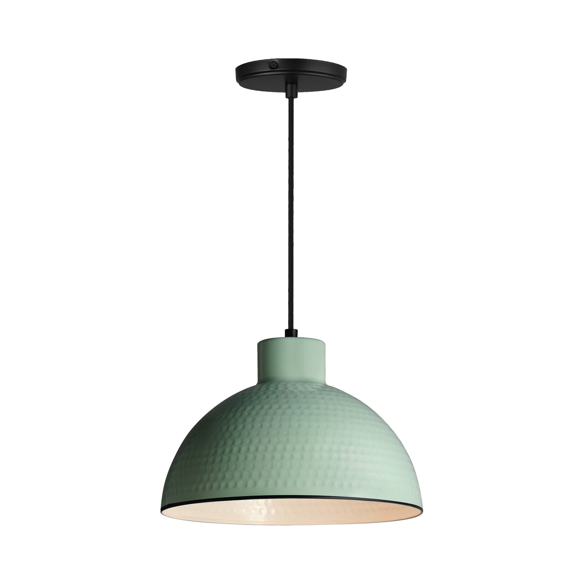 Rockport Pendant Light in Sage Green (12-Inch).